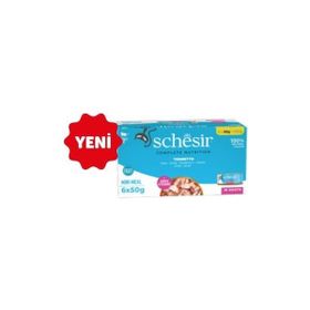 Schesir Sos İçinde Ton Balıklı Yetişkin 6x50 gr Kedi Konservesi