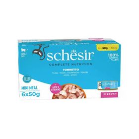 Schesir Sos İçinde Ton Balıklı Yetişkin 6x50 gr Kedi Konservesi