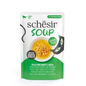 Schesir Soup Tavuklu ve Bal Kabaklı Yetişkin 40 gr Kedi Çorbası