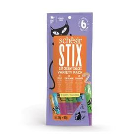 Schesir Stix 2 Tavuk 2 Somonlu 2 Ördekli Krem Çeşit Paketi Kedi Ödülü