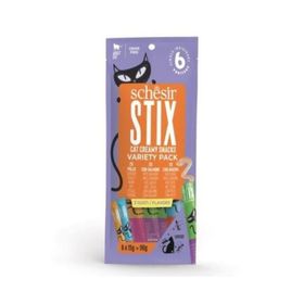 Schesir Stix 2 Tavuk 2 Somonlu 2 Ördekli Krem Çeşit Paketi Kedi Ödülü