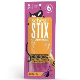 Schesir Stix Tavuk Krem Pouch 6x15 gr Kedi Ödülü
