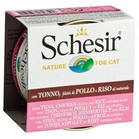 Schesir Suda Pişirilmiş Ton Balikli-Tavuklu 85 gr Konserve Kedi Mamasi