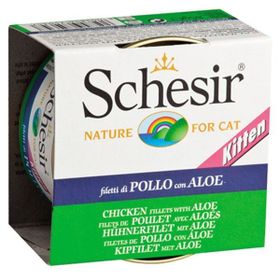 Schesir Tavuk Eti Aloeverali 85 gr Yavru Konserve Yaş Kedi Maması