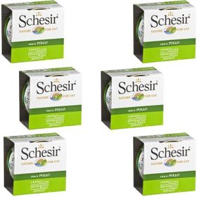 Schesir Tavuk Fileto Jöleli 6x85 gr Kedi Konservesi