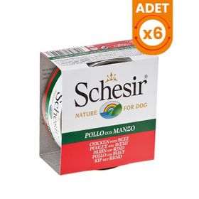 Schesir Tavuk Fileto Jöleli Konserve 6x150 gr Köpek Maması