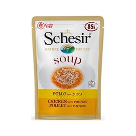 Schesir Tavuklu ve Bal Kabaklı Tahılsız 6x85 gr Yetişkin Kedi Çorbası