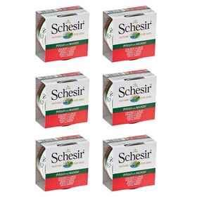 Schesir Tavuklu ve Sığır Etli Yetişkin 6x150 gr Konserve Köpek Maması