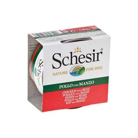 Schesir Tavuklu ve Sığır Etli Yetişkin 6x150 gr Konserve Köpek Maması