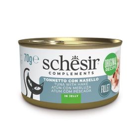 Schesir Ton Balığı ile Berlam Balıklı Jöle İçinde 70 gr Kedi Konservesi