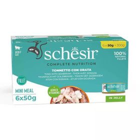Schesir Ton Balığı ile Çipuralı Jöle İçinde Multipack 6x50 gr Kedi Konservesi