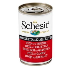 Schesir Ton Balığı ile Karidesli Jöle İçinde 140 gr Kedi Konservesi