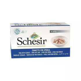 Schesir Ton Balığı ile Levrekli Jöle İçinde Multipack 6x50 gr Kedi Konservesi
