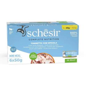 Schesir Ton Balığı ile Levrekli Jöle İçinde Multipack 6x50 gr Kedi Konservesi