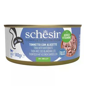 Schesir Ton Balığı ile Ringa Balıklı Jöle İçinde 140 gr Kedi Konservesi
