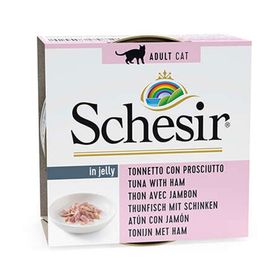 Schesir Ton Balıklı Jambonlu Jelly 85 gr Yetişkin Kedi Konservesi