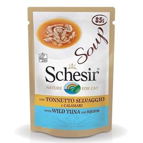Schesir Ton Balıklı Kalamarlı 85 gr Kedi Çorbası