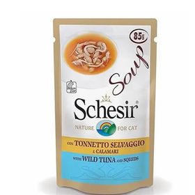 Schesir Ton Balıklı Kalamarlı 85 gr Tamamlayıcı Kedi Konservesi