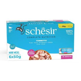 Schesir Ton Balıklı Pişirme Suyunda Multipack 6x50 gr Kedi Konservesi