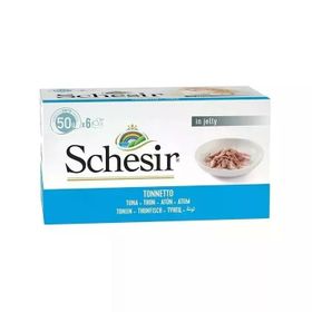 Schesir Ton Balıklı Pişirme Suyunda Multipack 6x50 gr Kedi Konservesi