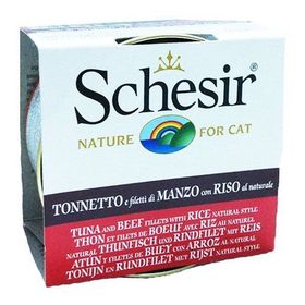 Schesir Ton Balıklı Sığır Etli Pirinçli 85 gr Konserve Kedi Maması
