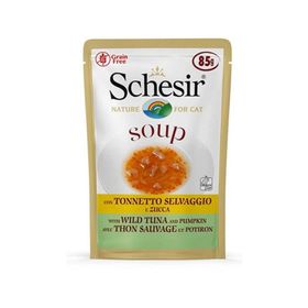 Schesir Ton Balıklı ve Bal Kabaklı Tahılsız 6x85 gr Yetişkin Kedi Çorbası