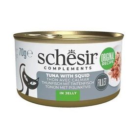 Schesir Ton Balıklı ve Kalamarlı Jöle İçinde 70 gr Kedi Konservesi