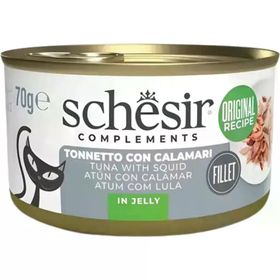 Schesir Ton Balıklı ve Kalamarlı Jöle İçinde 70 gr Kedi Konservesi
