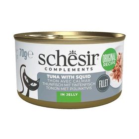 Schesir Ton Balıklı ve Kalamarlı Jöle İçinde 70 gr Kedi Konservesi