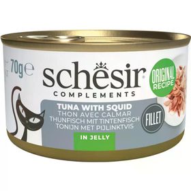 Schesir Ton Balıklı ve Kalamarlı Jöle İçinde 70 gr Kedi Konservesi