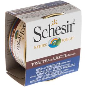 Schesir Ton Balıklı ve Ringa Balıklı 12x85 gr Naturel Konserve Kedi Maması