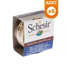 Schesir Ton Balıklı ve Ringa Balıklı 6x85 gr Naturel Konserve Kedi Maması