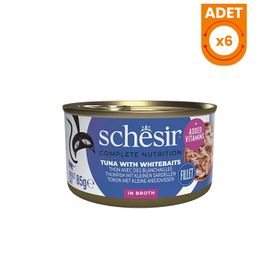 Schesir Ton Balıklı ve Ringa Balıklı 6x85 gr Naturel Konserve Kedi Maması