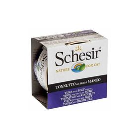 Schesir Ton Balıklı ve Sığır Etli Jelly 6x85 gr Yetişkin Kedi Konservesi