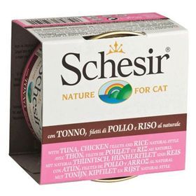 Schesir Ton Balıklı ve Tavuklu 6x85 gr Yetişkin Kedi Konserve