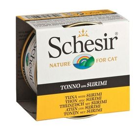 Schesir Ton Balıklı Ve Yengeç Etli Jöleli 85 gr Konserve Kedi Maması