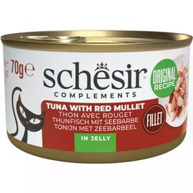 Schesir Ton ve Barbun Balıklı Jöle İçinde 70 gr Kedi Konservesi