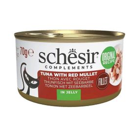 Schesir Ton ve Barbun Balıklı Jöle İçinde 70 gr Kedi Konservesi