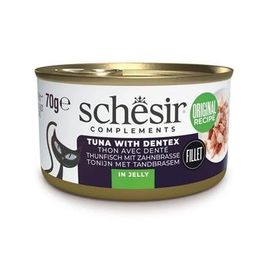 Schesir Ton ve Sinarit Balıklı Jöle İçinde 70 gr Kedi Konservesi