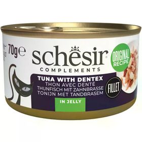 Schesir Ton ve Sinarit Balıklı Jöle İçinde 70 gr Kedi Konservesi