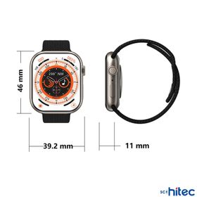 ScHitec 2023 Watch 9 Pro Siyah Akıllı Saat