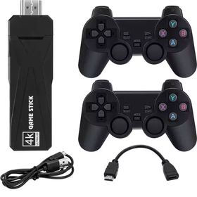 Schitec 4K Android Tv Stick Retro Game Konsol 10000 Oyunlu 64 gb Siyah Oyun Konsolu