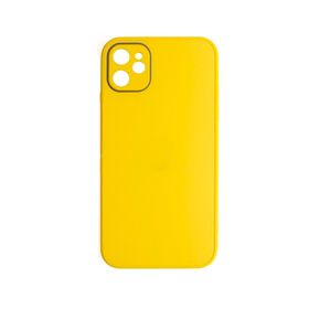 Schitec Deluxe İphone 12 Mat Sarı Kılıf