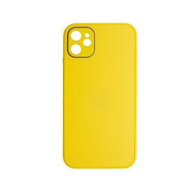 Schitec Deluxe İphone 12 Mat Sarı Kılıf