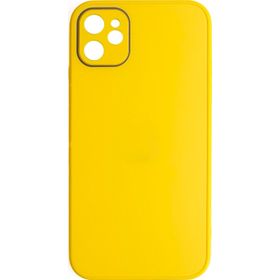 Schitec Deluxe İphone 12 Mat Sarı Kılıf