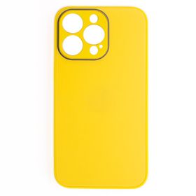 Schitec Deluxe İphone 12 Pro Max Mat Sarı Kılıf