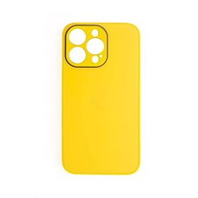 Schitec Deluxe İphone 13 Pro Max Mat Sarı Kılıf