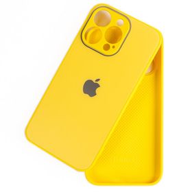 Schitec Deluxe İphone 13 Pro Max Mat Sarı Kılıf