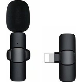 Schitec K11 Lightning Kablosuz Wireless HD Siyah Yaka Mikrofonu