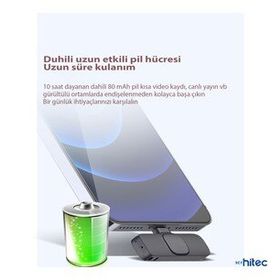 Schitec K9 Type-C Çift Kablosuz Wireless HD Siyah Yaka Mikrofonu